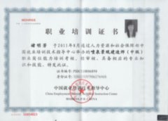 职业培训证书